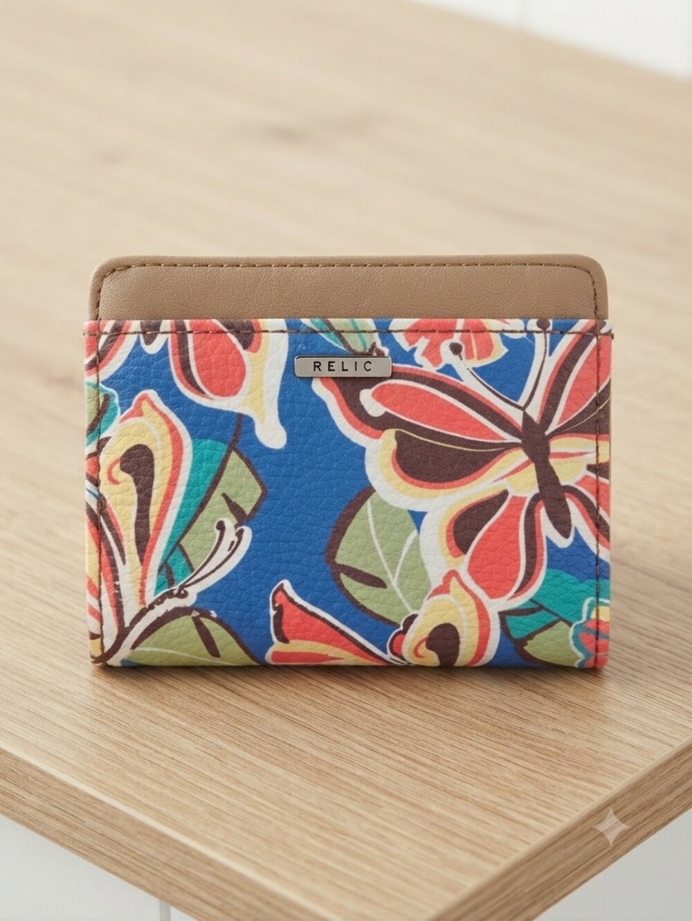 Relic Floral Wallet in Blue Multicolor